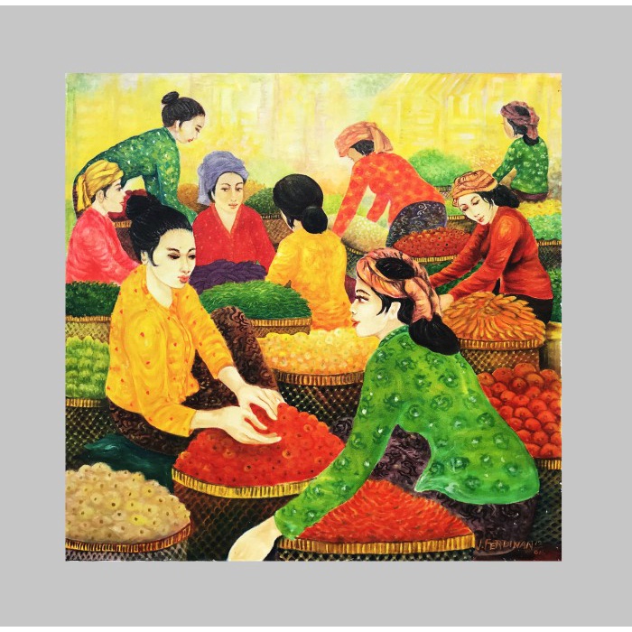 Lukisan Pasar Tradisional Berkualitas