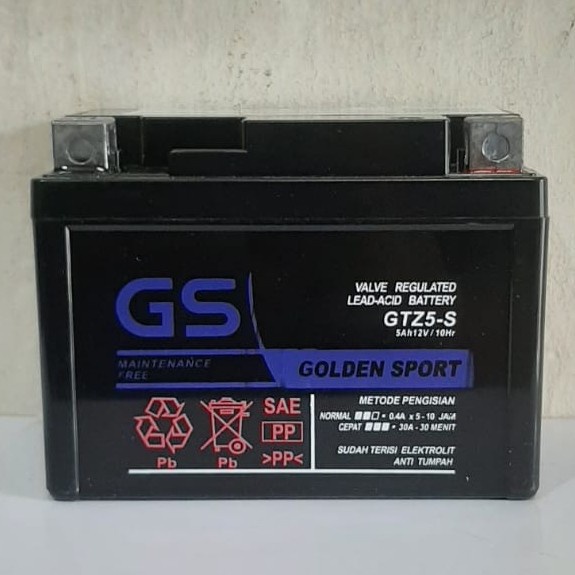 Sale  Aki Motor Honda Beat Gtz5S Gs Aki Kering