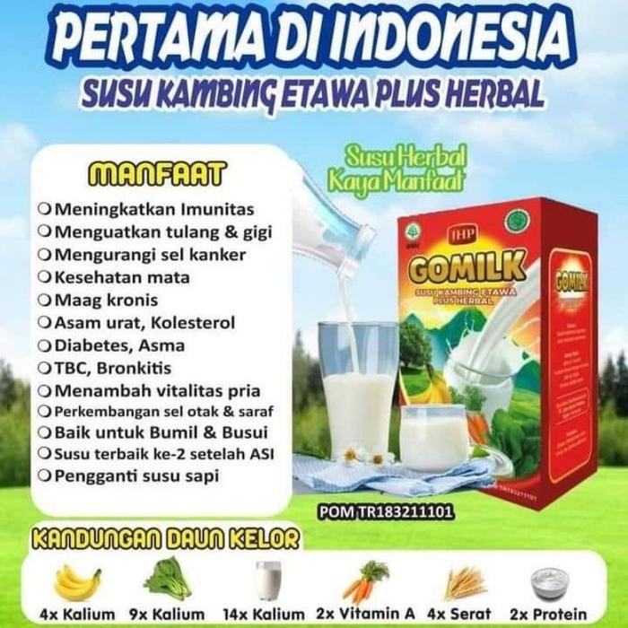 

GOMILK SUSU KAMBING ETAWA PLUS HERBAL TERMURAH