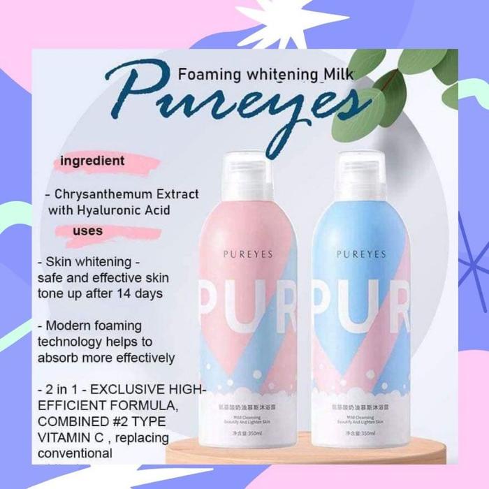 sabun cair pemutih badan/ Whitening/ Exfoliate /Improve Skin texture Amino Acid Cream Mousse