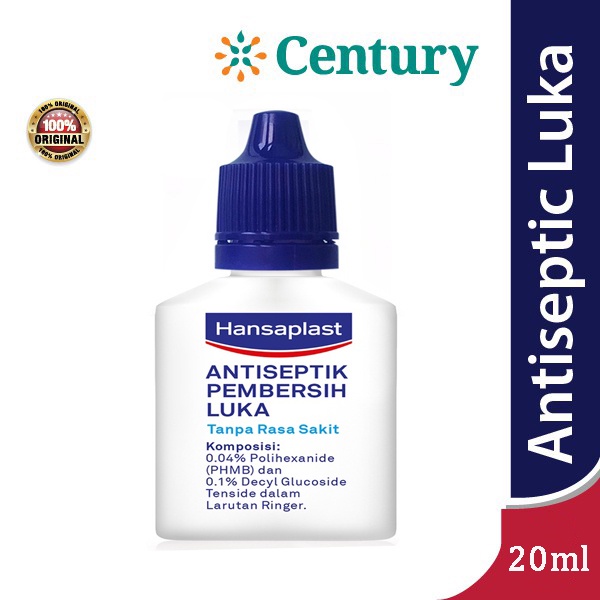 Hansaplast Antiseptik Pembersih Luka Liquid 20 ML / Antiseptik / Perawatan Luka
