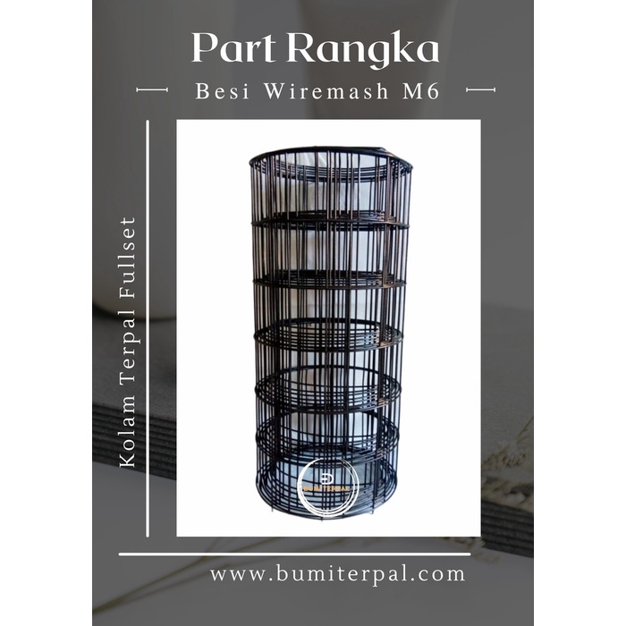 PREMIUM Rangka Kolam Terpal / Rangka Besi Kolam Terpal / Rangka Wiremash Kolam