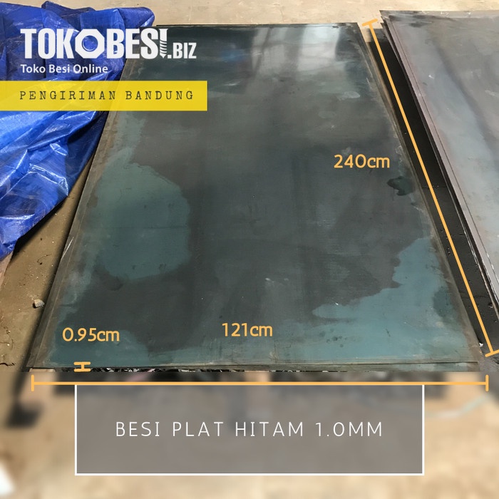 PREMIUM Besi Plat Hitam 1mm