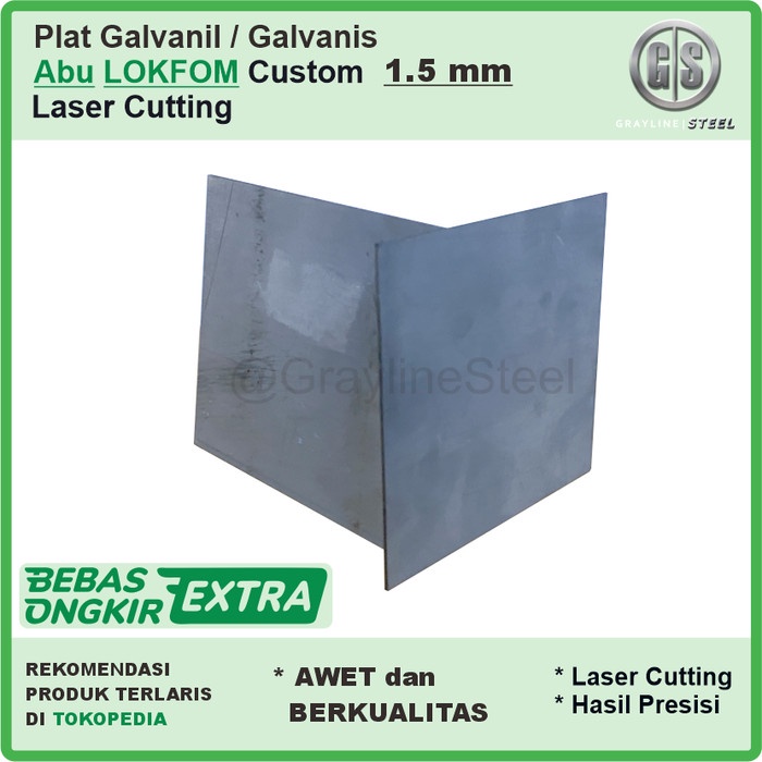 PREMIUM Plat Galvanis Custom - 1.5 mm - Laser Cut