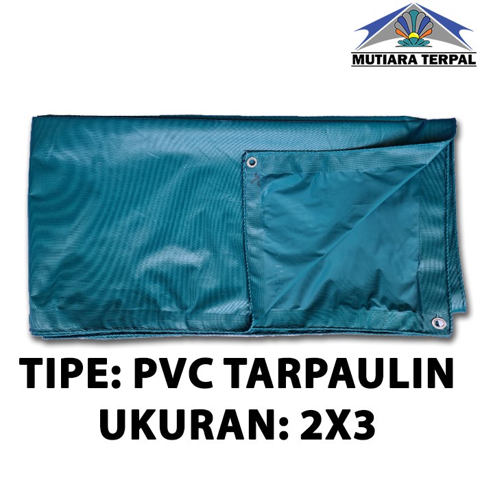 PREMIUM Terpal Karet PVC Hijau Ukuran 2x3