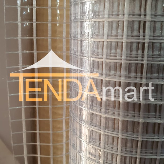 PREMIUM terpal mesh transparan 440gsm izzi tent