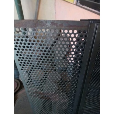 PREMIUM Plat Lubang Besi Bolong Perforated Diameter 8mm Ukuran 100cm x 50cm