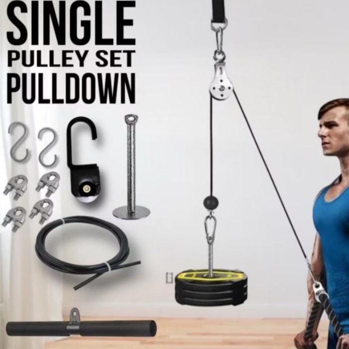 Pull Down Katrol pull down catrol Alat Fitness Gym Cable Gym Diy Cable machine