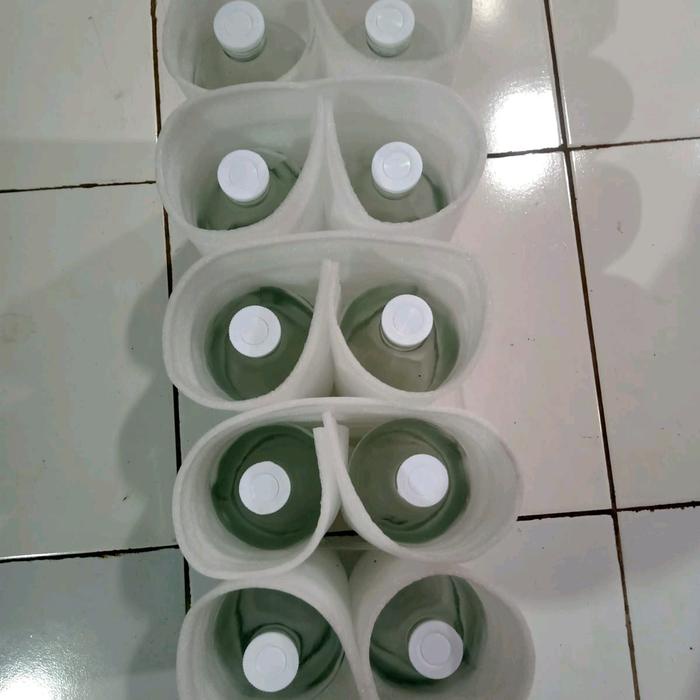[dellacell] - BOTOL BENSIN ECERAN UKURAN 1 LITER ( ISI 10 BOTOL DAN TUTUP) Kaca