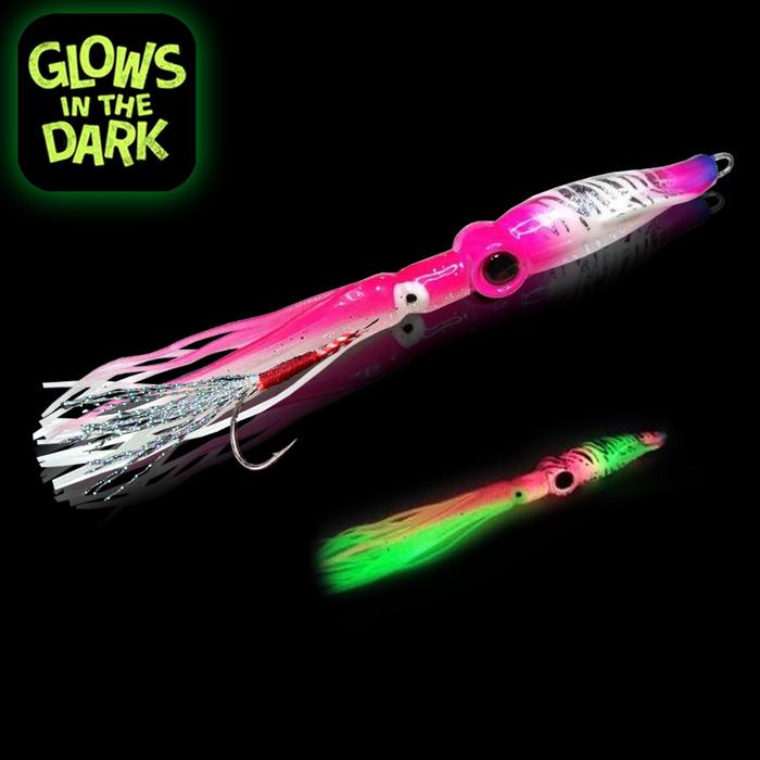 terbaru  umpan pancing jigging metal jig cumi 100g siap pakai termasuk mata kail ready