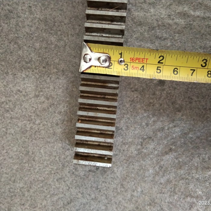 Bagus Rack Gear Rel Besi L 25Mm Eretan Mesin Bubut L5 L5A Lathe L-5 L-5A