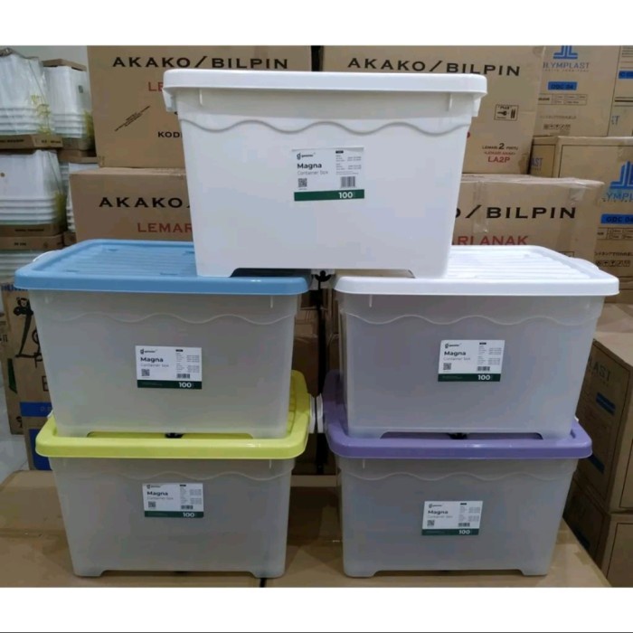 Gessler - Container Box CB 100 liter Transparan Bening 100 Lt