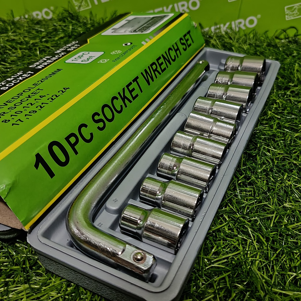 HJK RMS - Kunci Sok Set 10 Pcs 8-24Mm Tekiro Tersedia Juga Kunci Sok Shock Set 10Pcs 8 Sampai 24