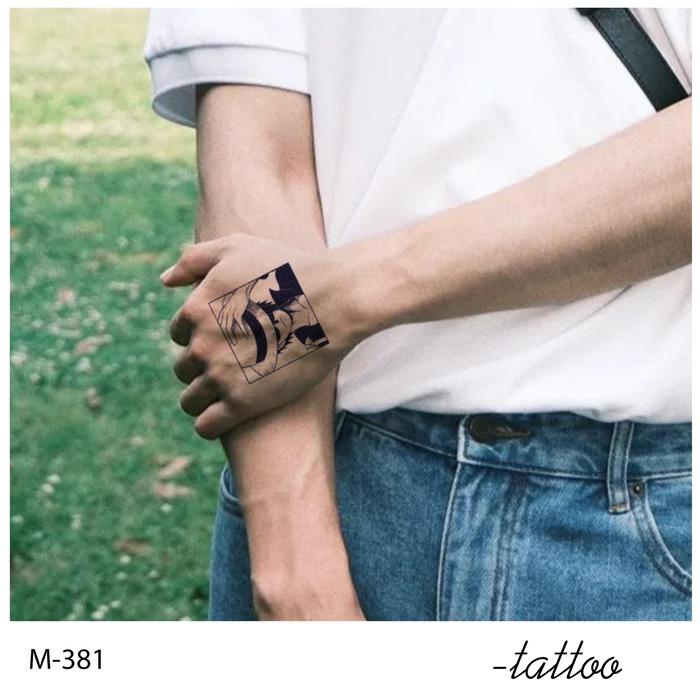 Zoar-By67 Stiker Tato Temporary Semi Permanen Tahan Lama Tattoo Menempel Dekorasi Seni Untuk Pria
