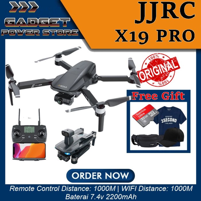 RC Drone JJRC X19 PRO GPS brushless OAS Camera WiFi FPV 4K 1KM 2 axis