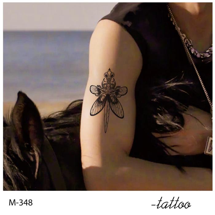 Zoar-Y62 Stiker Tato Temporary Semi Permanen Tahan Lama Tattoo Menempel Dekorasi Seni Untuk Pria Dan