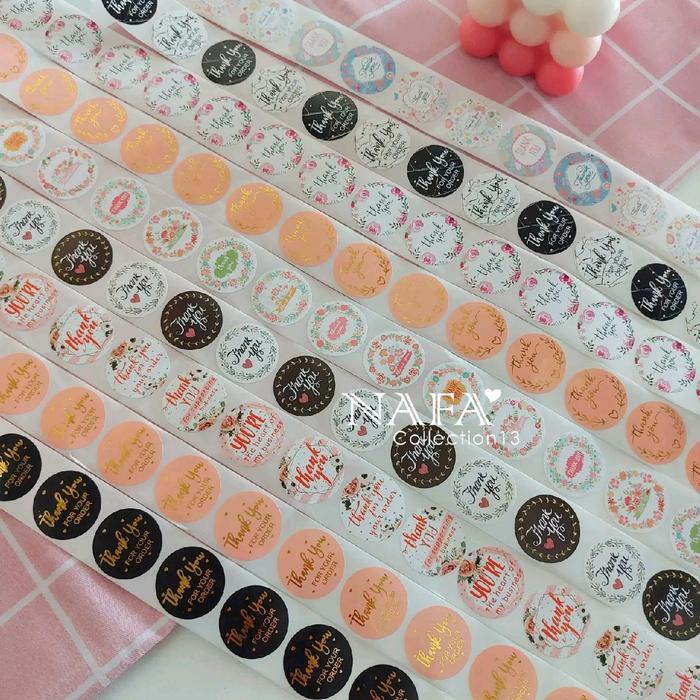 

(50Pcs) Stiker Thankyou / Stiker Aksesoris