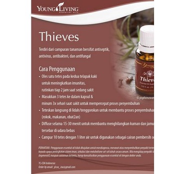 READY STOK YOUNG LIVING THIEVES 5ML ESSENTIAL OIL THIEVES ORIGINAL READYY