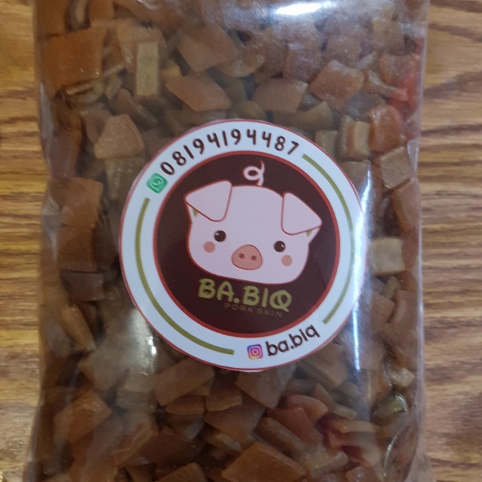 

BARANG TERLARIS Kerupuk KULIT BABI (NON HALAL) CHICARON DOROKDOK BABIQ MENTAH 1 KG