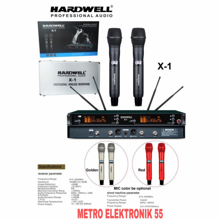 Mic Wireless Hardwell X-1 Microphone Hardwell X-1 Original