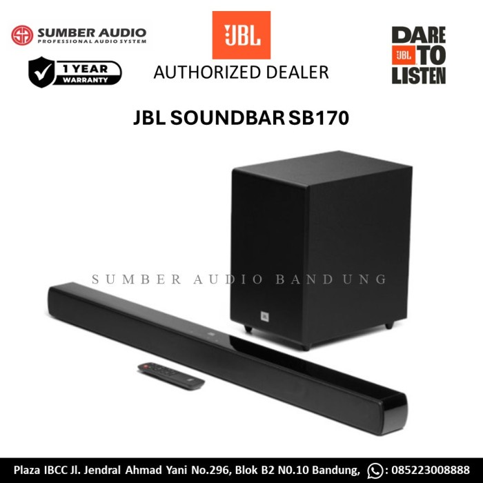 Ready JBL Cinema SB170 SB 170 - Speaker Soundbar JBL SB170 Soundbar JBL 2.1