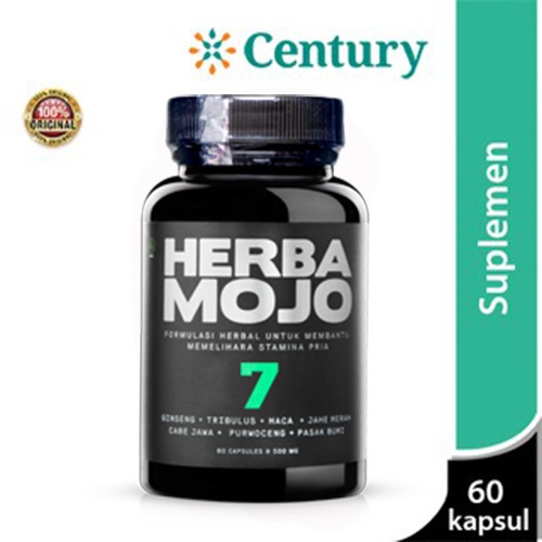 Herba Mojo 7 satu botol isi 60 kapsul / Suplemen Makanan / Stamina Pria