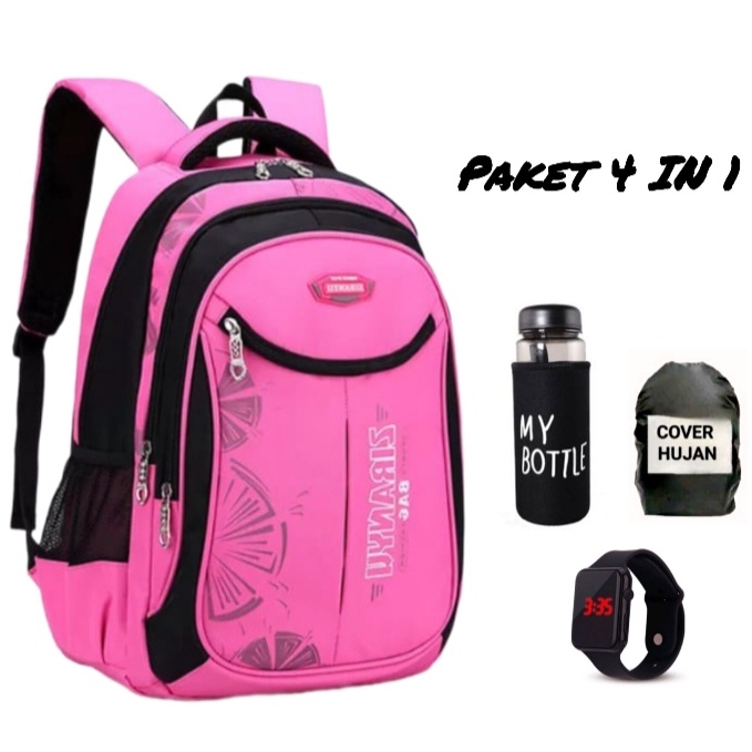 BEST SELLER TAS POLOS HITAM / TAS RANSEL SEKOLAH LAKI LAKI PEREMPUAN SD SMP SMA / TAS RANSEL MODEL