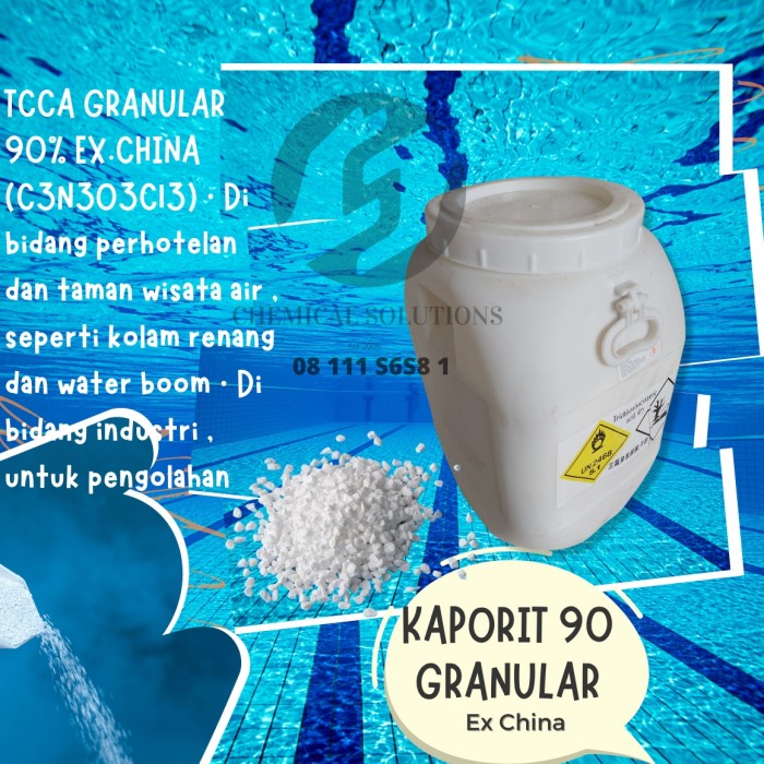 KAPORIT 90% GRANULAR 50 KG PENJERNIH AIR KOLAM RENANG