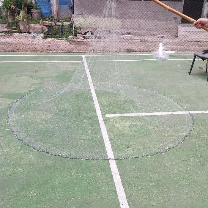 terbaru  jala ikan, jala lempar 2 meter bahan senar siap pakai jala udang, jala sungai, jala kali