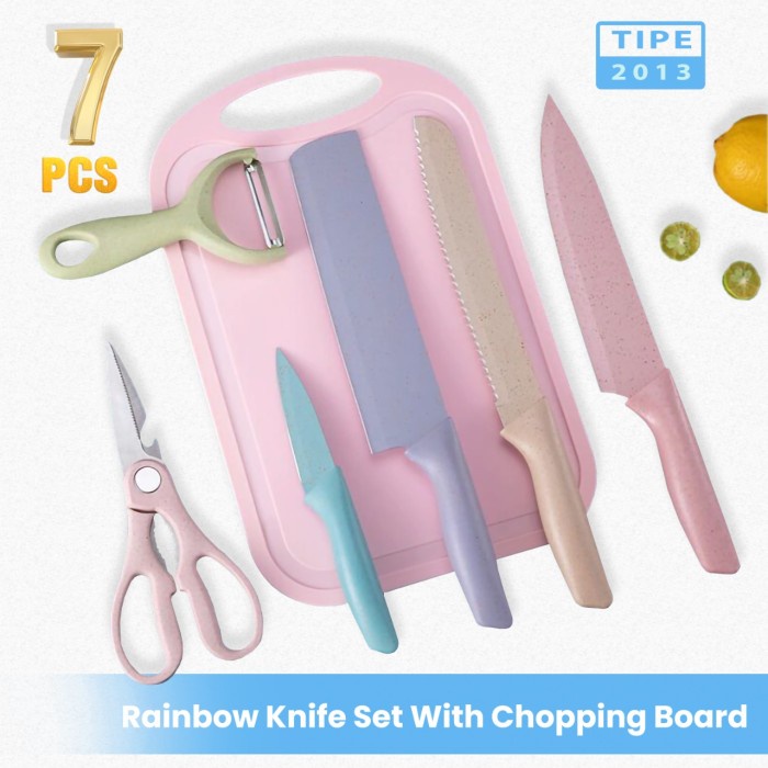 GOHAPPY PISAU SET PASTEL TAJAM BEAUTIFUL COLOR