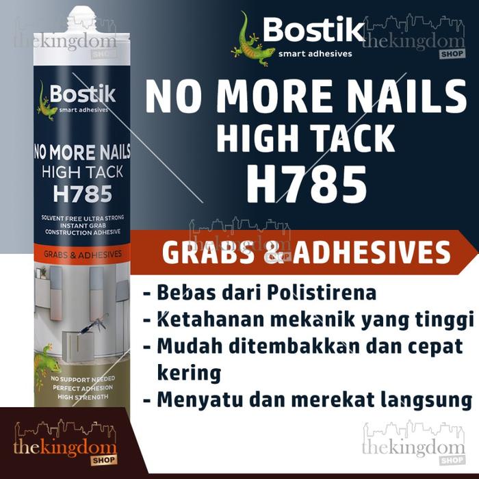 

Bostik H785 High Tack 290ml Instant Grab Adhesive Lem Perekat