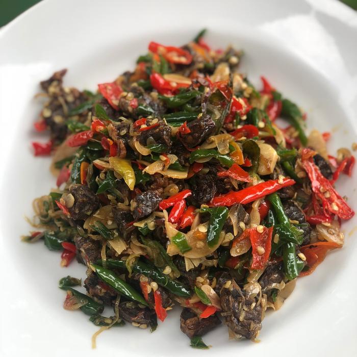 

Paru Aceh Lady - Level (Spicy /Extreme) / Tumis cabai khas rempah lady / Paru Sapi / COD / Kirim
