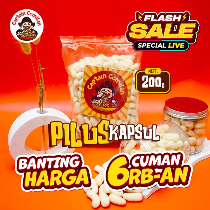 

200gr -Pilus ORIGINAL Captain cemilan Bandung (FLASH SALE)