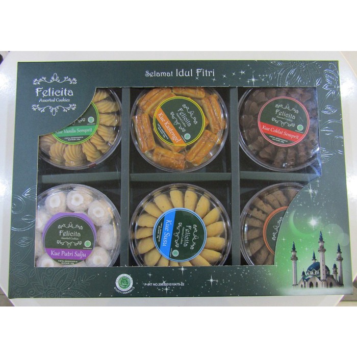

Parcel Kue Lebaran Kue Kering Felicita 6 Topless Parsel Hampers