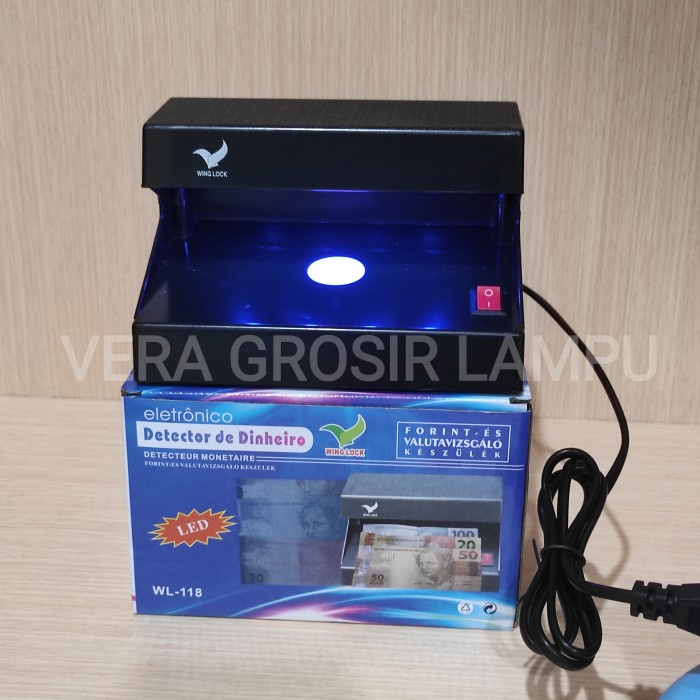 

Terlaris Lampu deteksi uang / Money detector led 4W Wing Lock WL-118 SALE