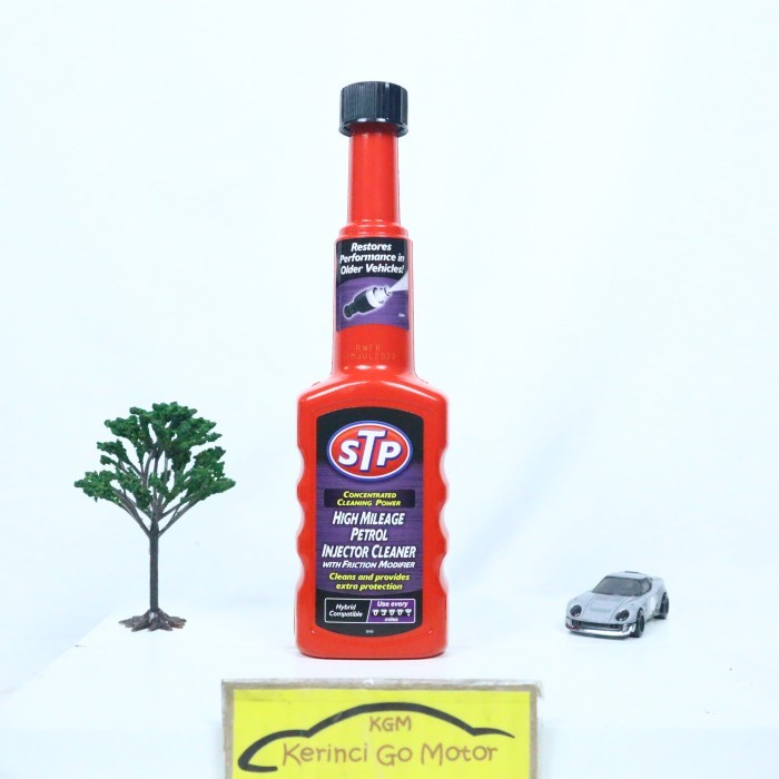 STP HIGH MILEAGE PETROL INJECTOR CLEANER - STP INJECTOR CLEANER BENSIN