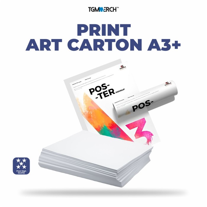 JTTOP PRINT ART CARTOON A3+ MURAH