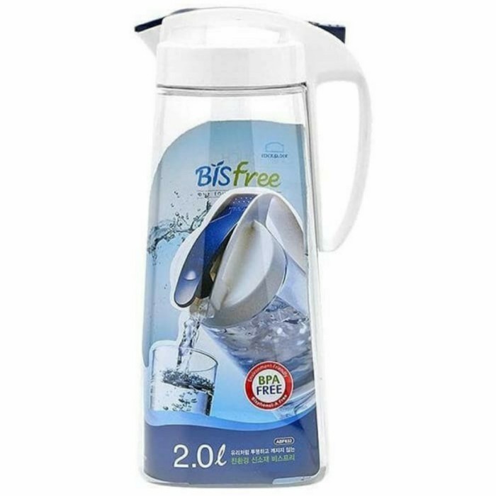 Lock n Lock Jug ABF632 Bisfree One Touch Bottle Botol Minum 2 L Liter