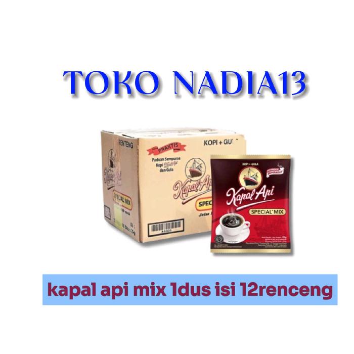 

[1 dus] kopi kapal api special mix kopi+gula isi 12 renceng atau 120pcs Coffee Minuman Bubuk