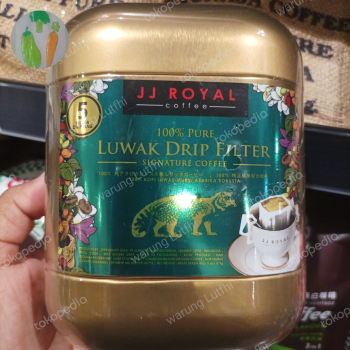 

Jj Royal 100% Pure Luwak Signature Drip Filter 5x9