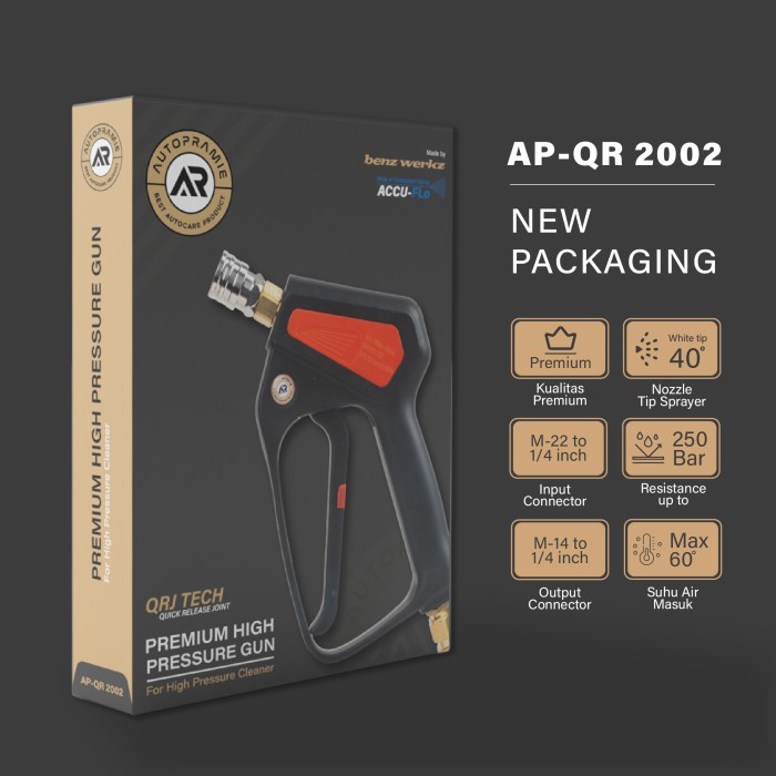 Terbaru High Pressure Gun Jet Cleaner Quick Release 250 Bar / Qr Autopramie Ap-Qr 2002 Terlaris