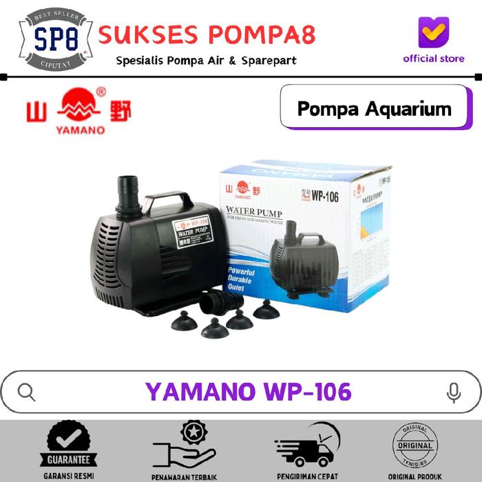 Pompa Air Celup Aquarium YAMANO WP-106 / Pompa Air Hidroponik