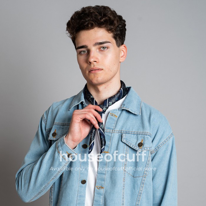 Houseofcuff Scarf Syal Bandana Leher Pria Formal Motif