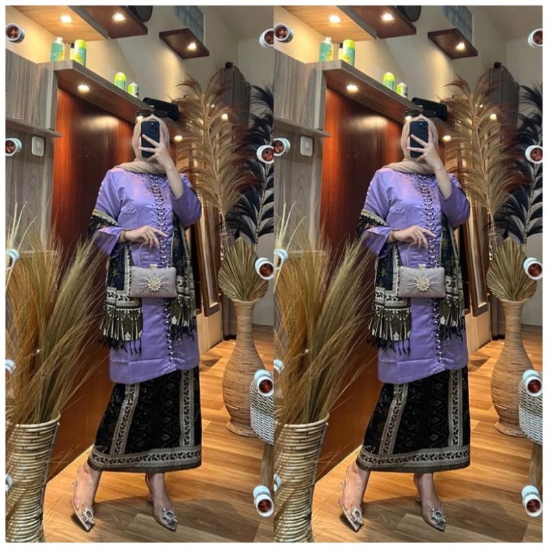 Atasan bridal kurung payet /kebaya kurung melayu /kebaya malaysia/kebaya payet mewah