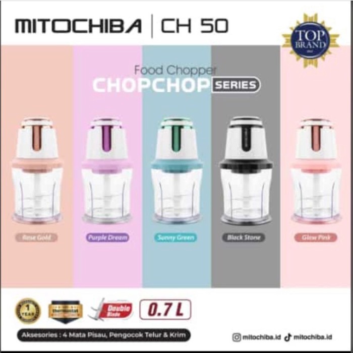 Chopper Mito CH50 0,7 Liter Blender Bumbu Mitochiba