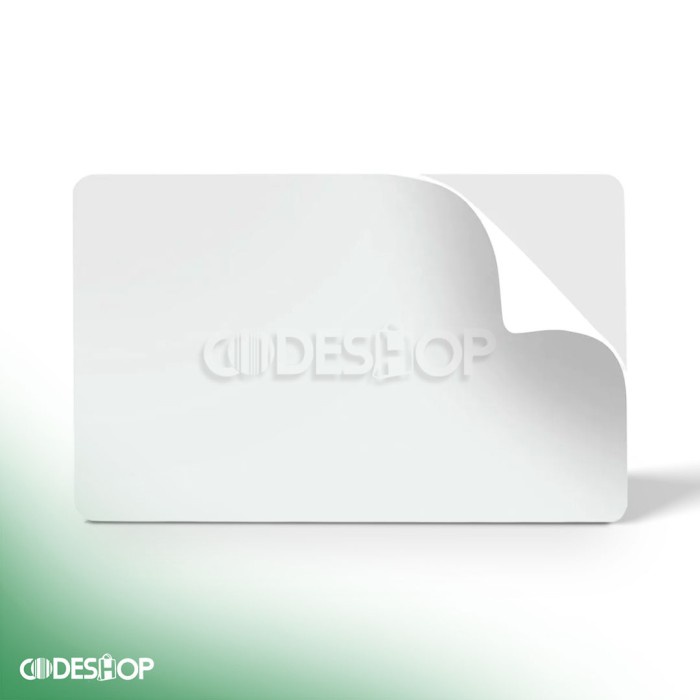 

Kartu PVC Stiker PN Part Number 82266 CR80 ID Card Adhesive Sticker Noco Ultracard CR-80 isi 500 pcs