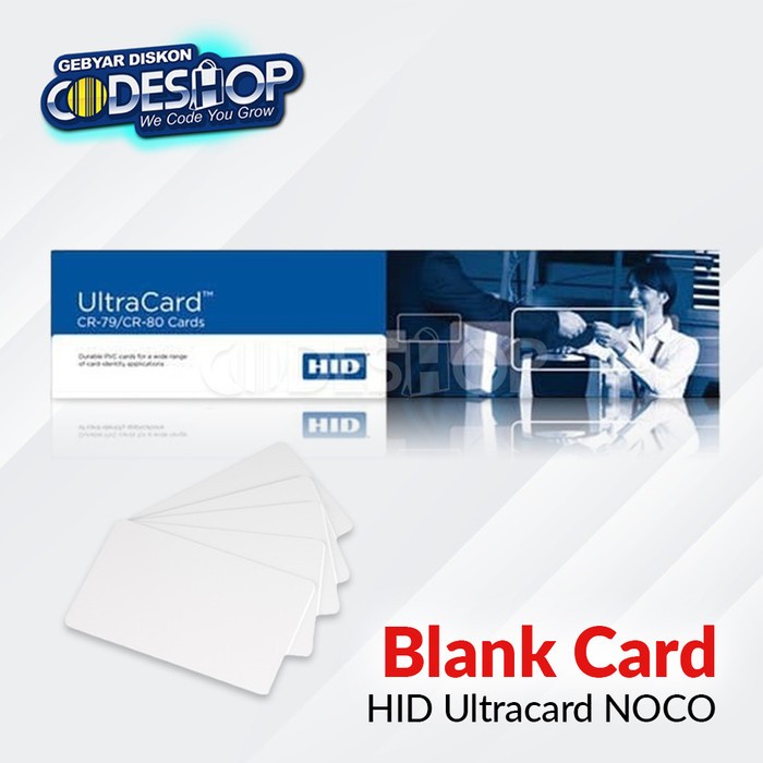 

Terlaris Ultracard HID Noco Blank ID Card CR-80 Kartu PVC Isi 500 Pcs 81754
