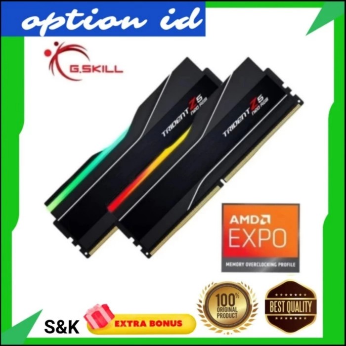 RAM G Skill TRIDENT Z5 Neo RGB 64GB GSkill 2x32GB DDR5 6000 MHz J32