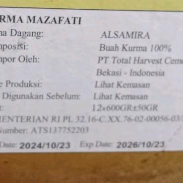 

kurma BAM Shamira kurma anggur 600gr premium Exp oktober 2026