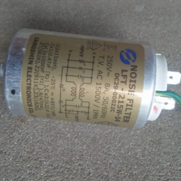 noise filter mesin cuci samsung